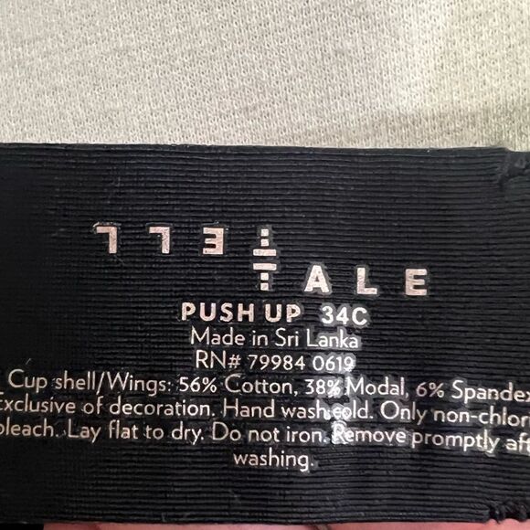 Soma TellTale Black Push Up Bra Size 34C - Picture 4 of 4